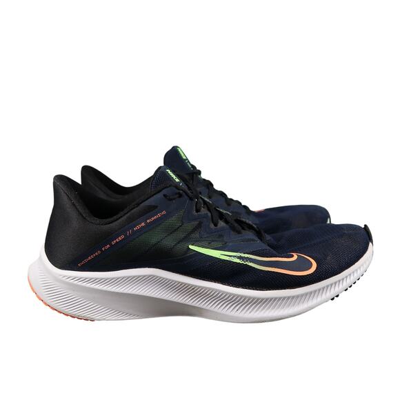 Nike Shoes Mens 10 Athletic Trainers Quest Running Sneakers Lace Up Active Blue - Picture 1 of 13